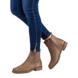 Mocka Chelsea stövlar brun 2