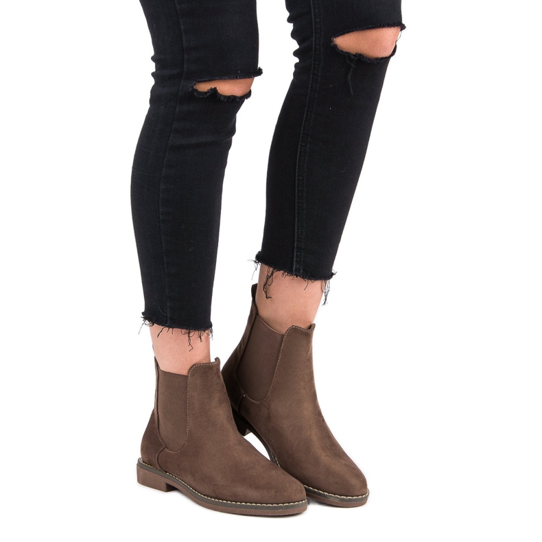 Super Mode Khaki mocka Chelsea stövlar kaki 1