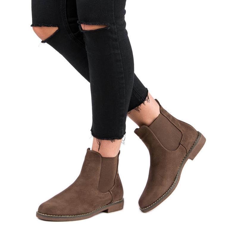 Super Mode Khaki mocka Chelsea stövlar kaki 2