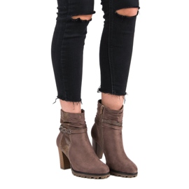 Super Mode Snygga stövlar på stolpen brun 1