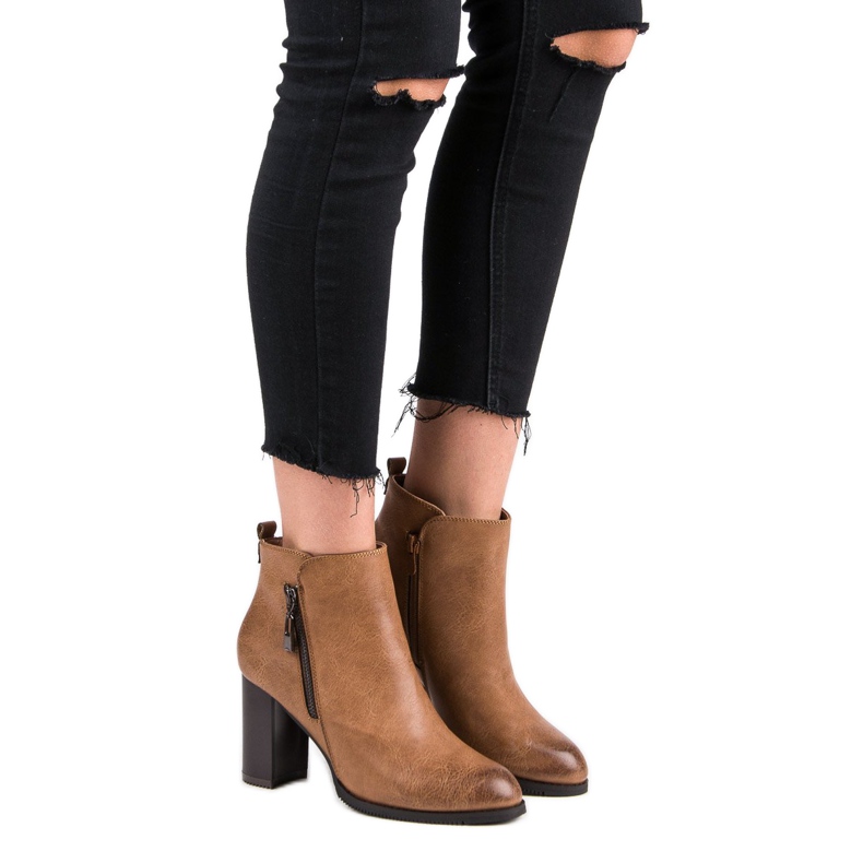 Super Mode Kamelhöga klackar brun 1