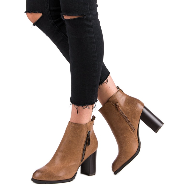 Super Mode Kamelhöga klackar brun 2