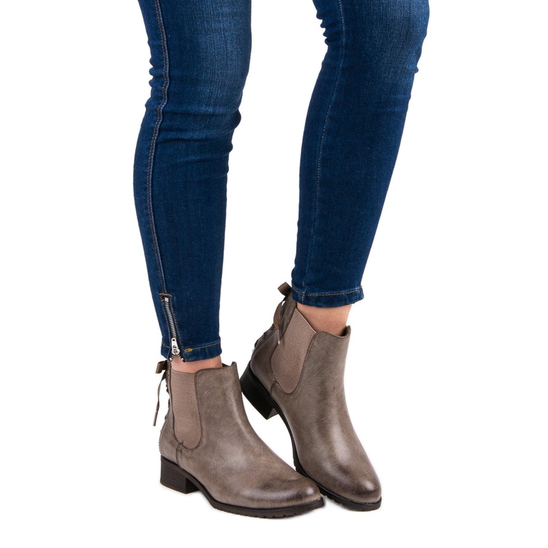 Kayla Chelsea stövlar brun mångfärgad 1