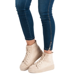 Wilady Sneakers Ovanför fotleden brun 1