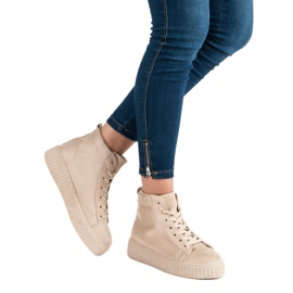 Wilady Sneakers Ovanför fotleden brun 2