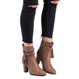 Super Mode Eleganta stövlar på stolpen brun 1