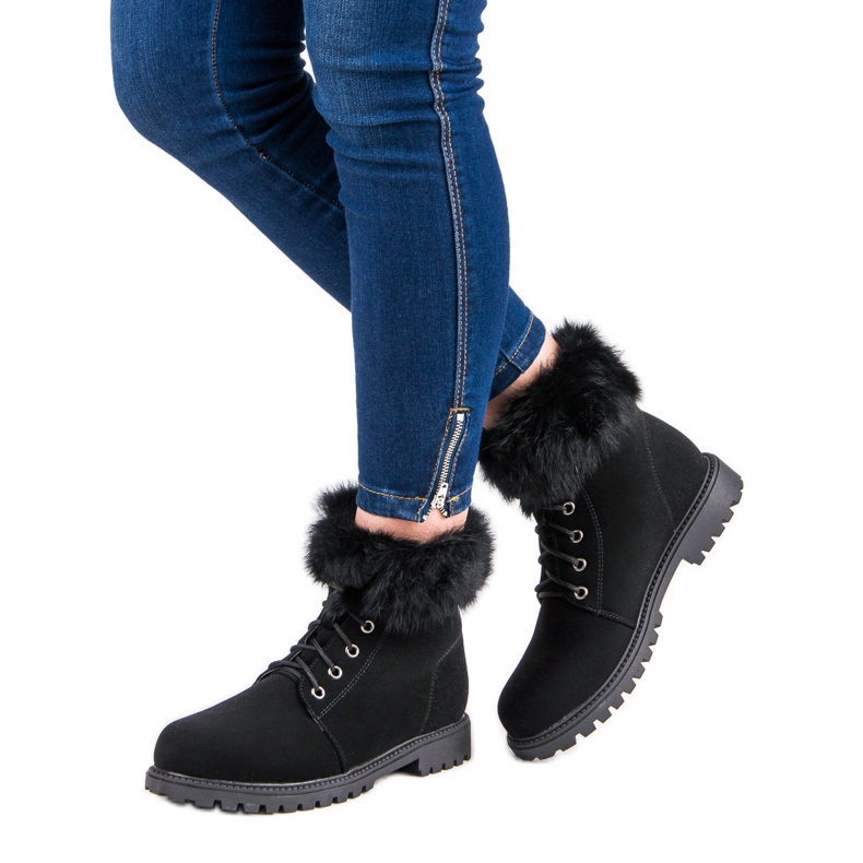 Nio Nio Svarta fällare med päls 2