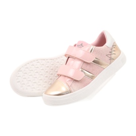American Club Sneakers, sportskor amerikanska 16699 rosa gul 4