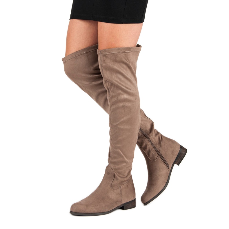 Cm Paris Klassiska stövlar i mocka brun 1