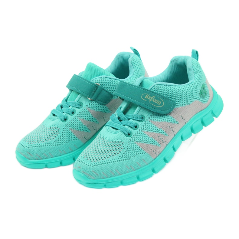 ADI barnsportskor Befado 516Y026 grå grön 4