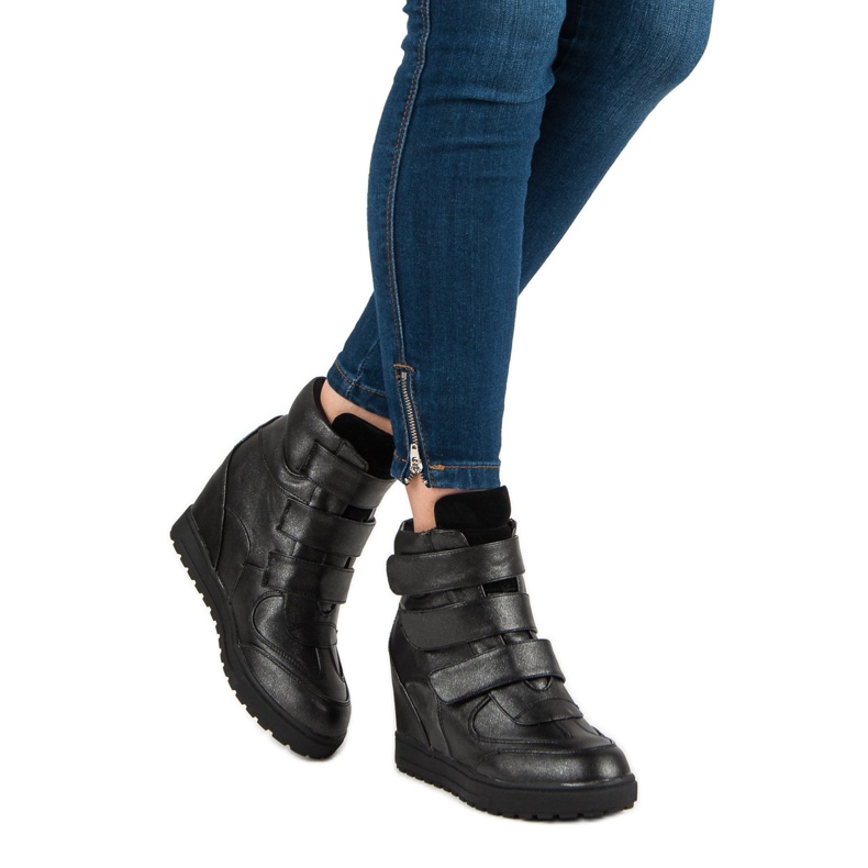 J. Star Sneakers Med Brocart svart 1