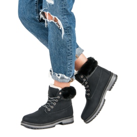 Fgm Paris Svarta fällare med päls 2