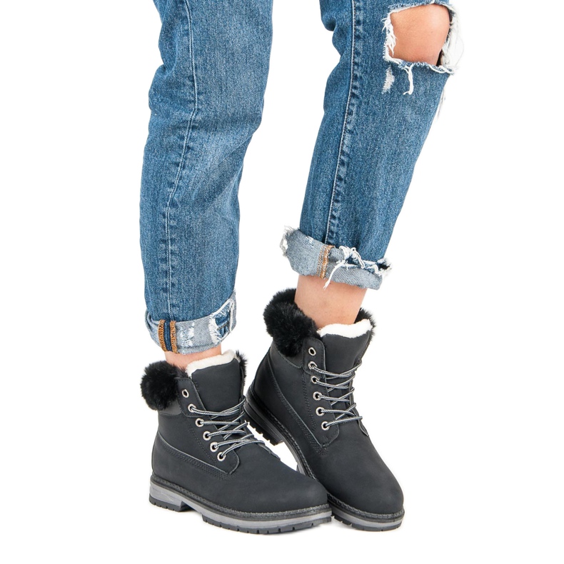 Fgm Paris Svarta fällare med päls 1