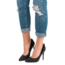 Eleganta svarta höga klackar 1