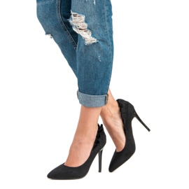 Eleganta svarta höga klackar 2