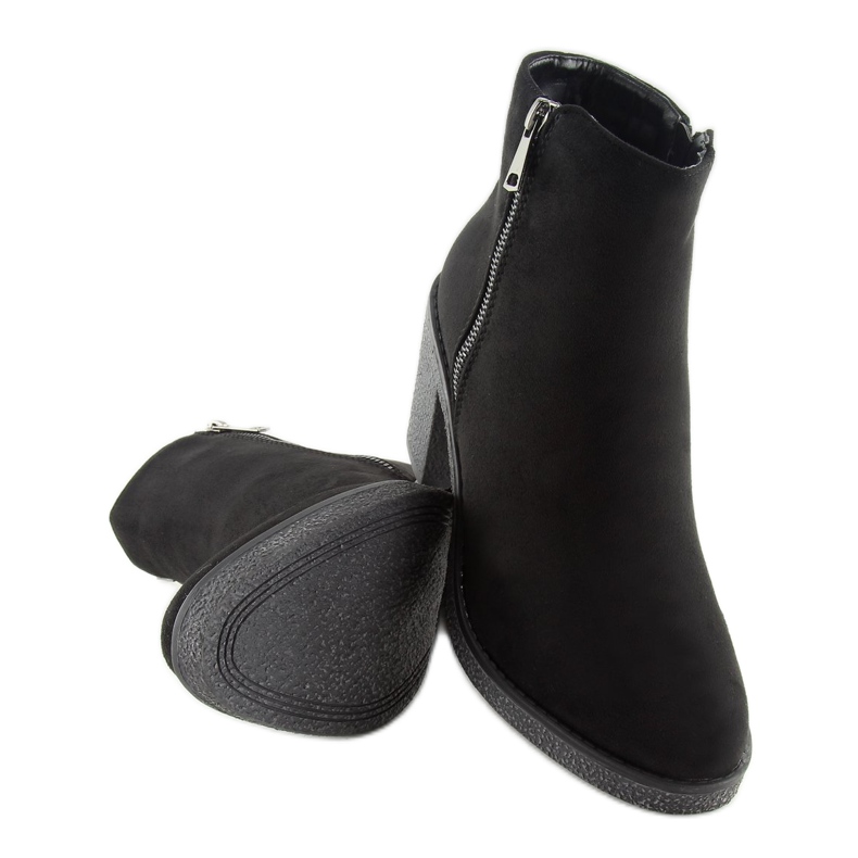 Svarta bredklackade stövlar 2013 Svart 1