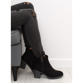 Svarta bredklackade stövlar 2013 Svart 2