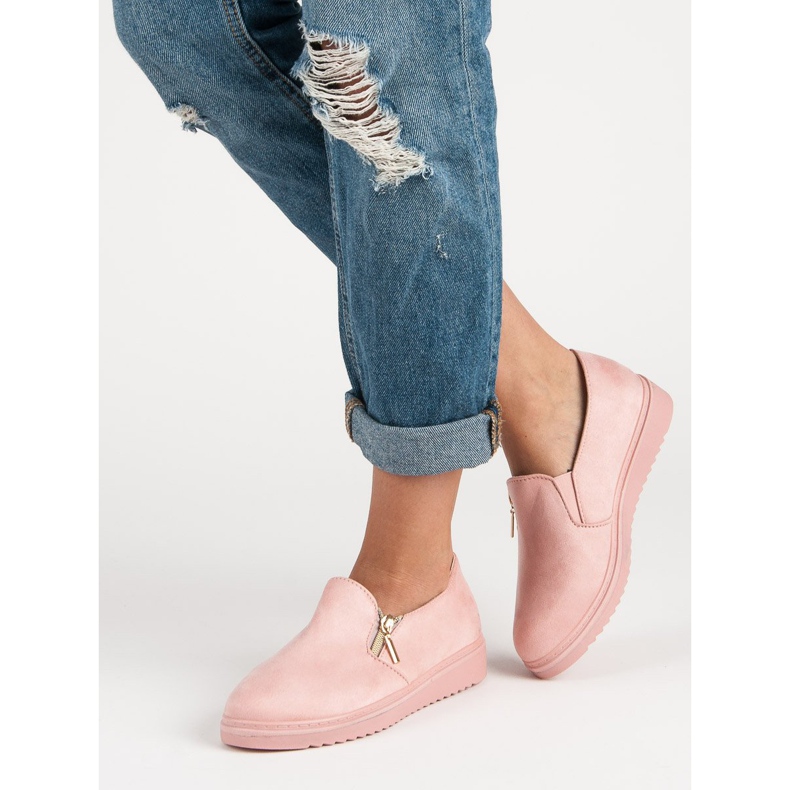 Rosa mocka slipons 2