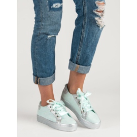 Bestelle Knutna sportskor grön 2