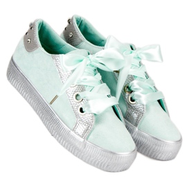 Bestelle Knutna sportskor grön 1