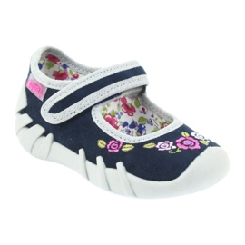 Befado barnskor ballerinas tofflor 109P170 grå marinblå 1