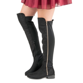 Seastar Svarta stövlar med dragkedja 2