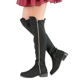 Seastar Svarta stövlar med dragkedja 1