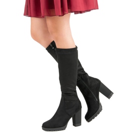 Super Mode Mocka Platform stövlar svart 2