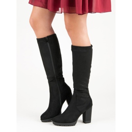 Super Mode Mocka Platform stövlar svart 1