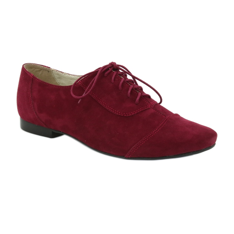 Kvinnors oxfords Angello vinröd mångfärgad 1
