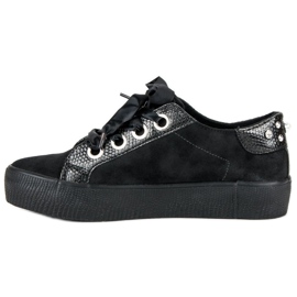 Bestelle Knutna sportskor svart 1