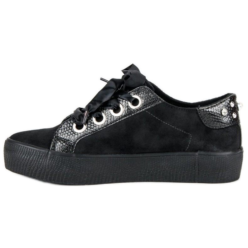 Bestelle Knutna sportskor svart 1