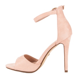 Seastar Sandaler i pulverform på hög klack rosa 1