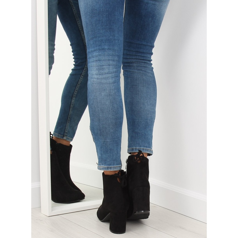 Svarta högklackade stövlar 7357-GA Svart 2