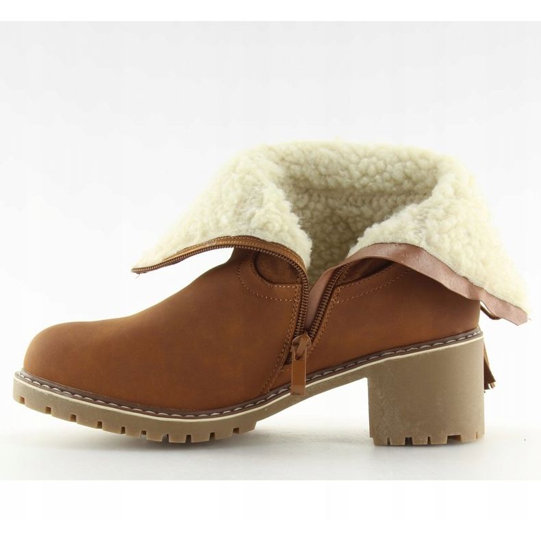 Stövlar isolerade med lammbrun NC726 Camel 1