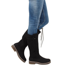 Svarta timmerstövlar GD-WL-07 Svart 1