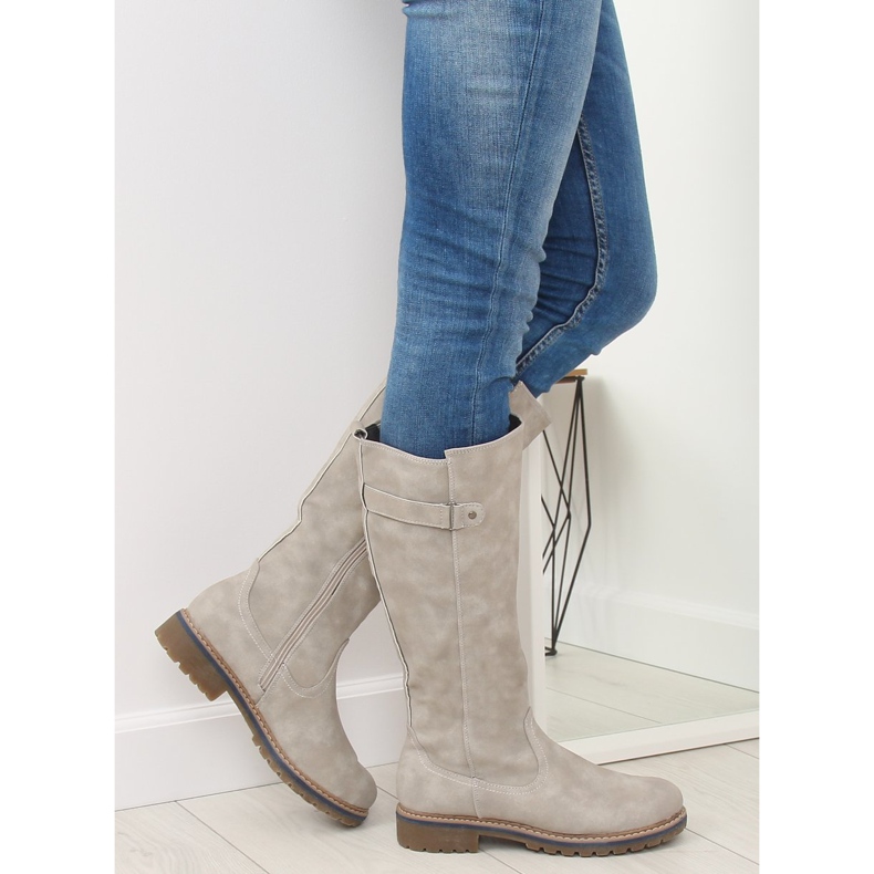 Timmerstövlar beige GD-WL-07 Beige grå 1