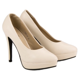 J. Star Sexiga höga klackar på plattformen brun 1