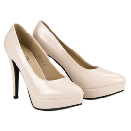 J. Star Sexiga höga klackar på plattformen brun 1