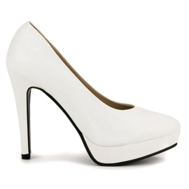 J. Star Sexiga höga klackar på plattformen vit 2