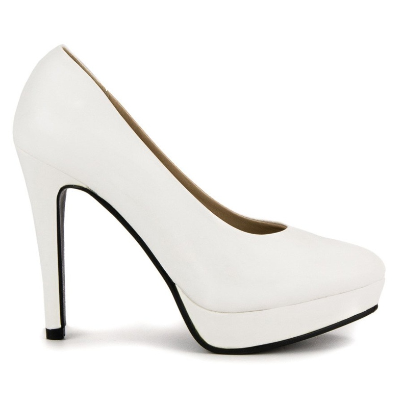 J. Star Sexiga höga klackar på plattformen vit 2