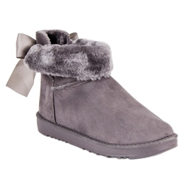 Snöskor med en uppviktad ovandel grå 2