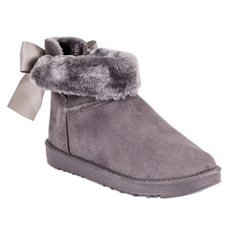 Snöskor med en uppviktad ovandel grå 2