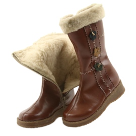 Zawadka Flickskor med päls Zawatka brun 4