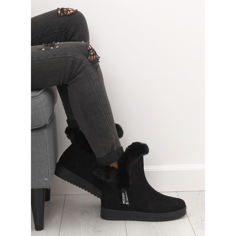 Varma svarta snöskor MZ-75 Svart 1