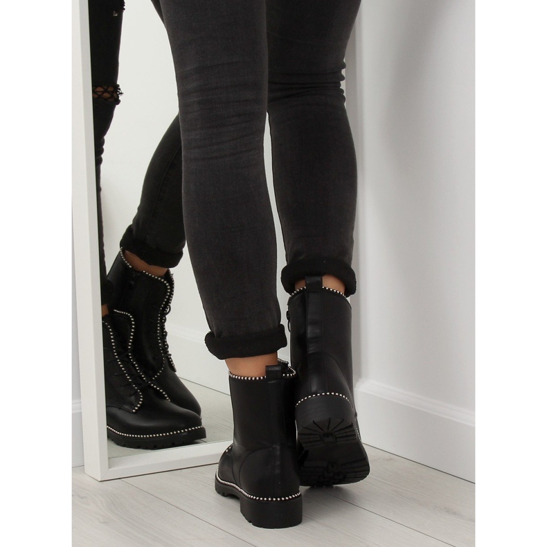 Black Workery stövlar 2577 svart 2