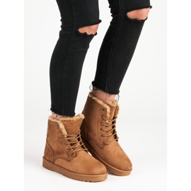 Forever Folie Varma mocka stövlar brun 2