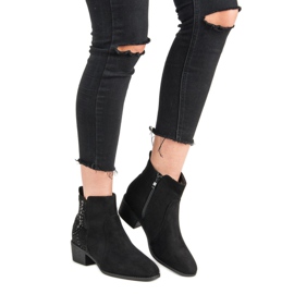 Nio Nio Svarta stövlar med kristaller 2