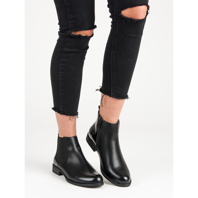 J. Star Klassiska Chelsea stövlar svart 1