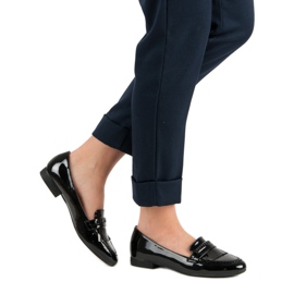Lackerade loafers svart 1